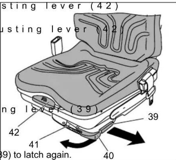 Jungheinrich EFG VAC 30 - Adjusting the backrest: - 1