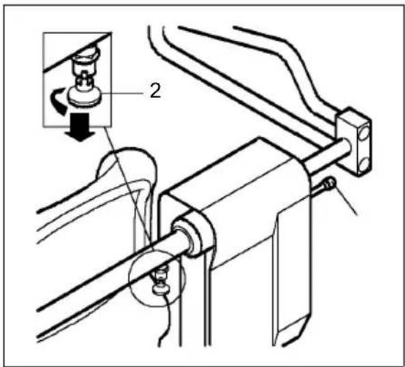 Jungheinrich EFG 425KS - Opening the battery hood with support system (○) - 2