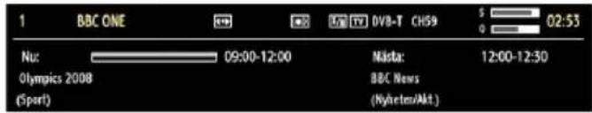 1 BBC ONE 09:00-12:00 Nösta: 12:00-12:30 Olympics 2008 BBC News (Sport) (Kylretens/Akt.)