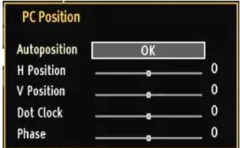 PC Position Autoposition OK H Position 0 V Position 0 Dot Clock 0 Phase 0
