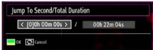 Jump To Second/Total Duration < [0]0h 00m 00s > / 00h 22m 04s OK Cancel