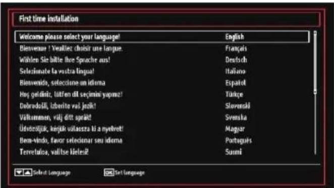 First time installation Welcome please select your language! English Blessvenir ! Veeüller choisir une langue! Français Wählen Sie bitte ihre Sprache aus! Deutsch Selezimate la vastra langue! Italiana Blessvenido, selezione un iderna Español Hos geldiniz, Ulfen dii seçmini yaprza! Türkçe Debradoşli, liberite vai jozik! Slovenski Välkommen, välj ditt spräe! Svenska Üdvozöljük, kejük vilassza hi a myelvet! Magyar Bern-vindo, favor seleccionar seu iderna Portaguis Terretalisa, valitse kitesi? Sumi Select Language Set Language