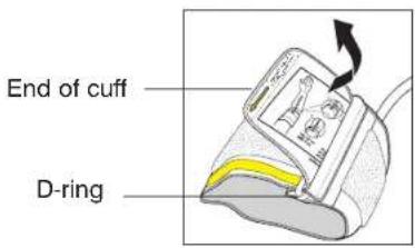 End of cuff D-ring