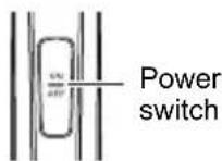 OMRON Sonic Style 456 - Press the power switch (on/off button). - 1