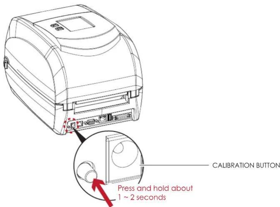 Godex RT860i - Label Calibration Button - 1