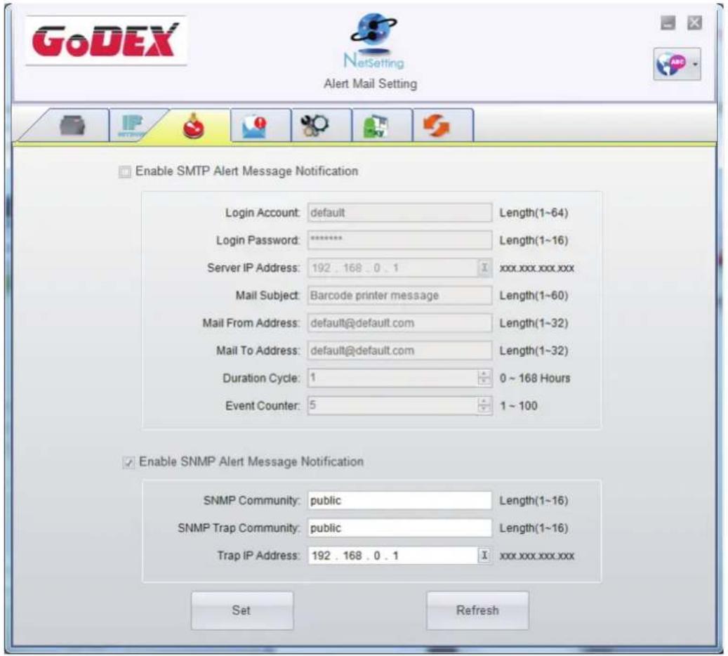 Godex RT860i - Alert Path Setting - 1