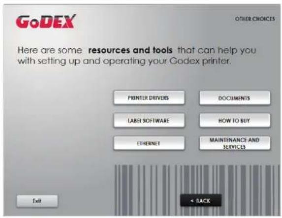 Godex RT860i - Installing the NetSetting software - 2