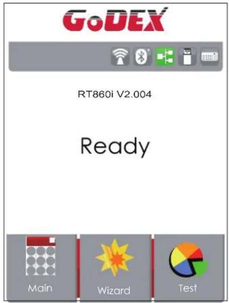 Godex RT860i - Status of LCD Interface - 1