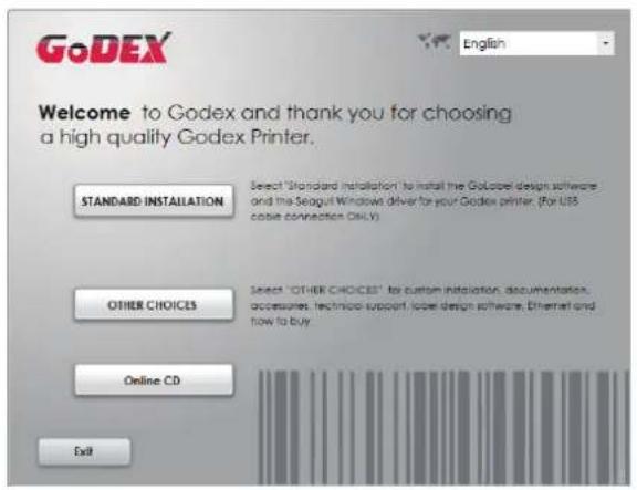 Godex RT860i - Installing the NetSetting software - 1