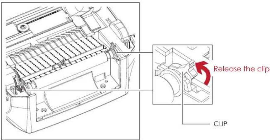 Godex RT860i - Remove the platen : - 1