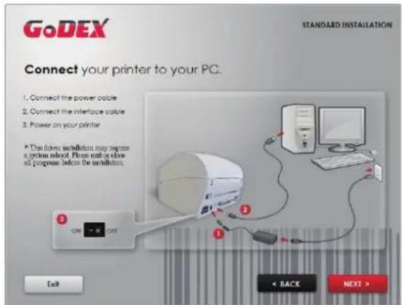 Godex RT860i - Wizard CD Standard Installation - 2