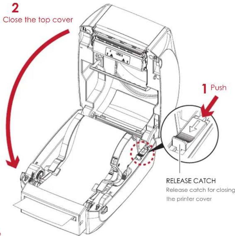Godex RT860i - Installing the Label Roll Module on the Printer - 2