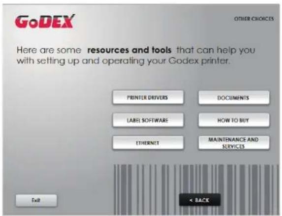 Godex RT860i - Wizard CD Other Choice Installation - 2