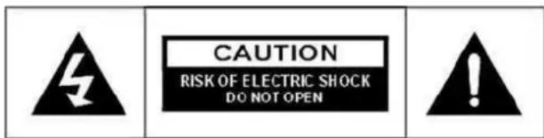 CAUTION RISK OF ELECTRIC SHOCK DO NOT OPEN