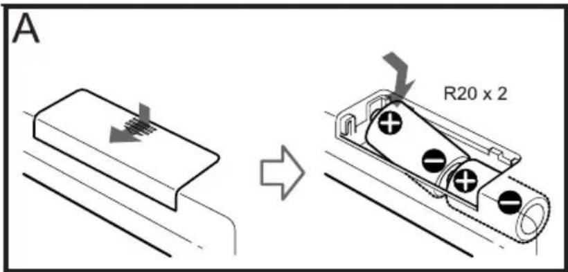 Manta RDI103 - Instalowanie baterii - 1