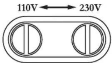 110V ← 230V