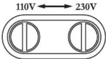 110V ← 230V