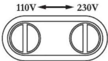 110V ← 230V