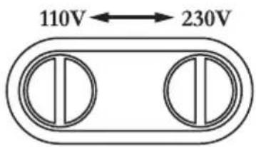 110V ← 230V