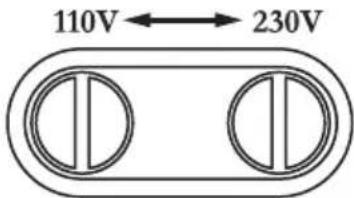 110V ← 230V