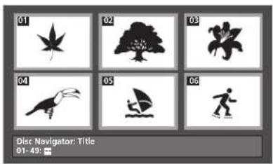 01 02 03 04 05 06 Disc Navigator: Title 01-49: