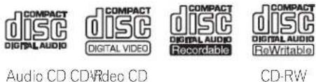 COMPACT DISC DIGITAL AUDIO COMPACT DISC DIGITAL VIDEO COMPACT DISC DIGITAL AUDIO Recordable COMPACT DISC DIGITAL AUDIO ReWritable Audio CD CDVrdeo CD CD-RW