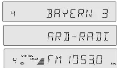 GRUNDIG HIF RCD400 - Umschalten der Anzeige - 1