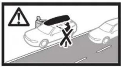 Warning sign showing a traffic officer crossing a road with a warning symbol and exclamation mark