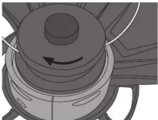 Cotech GT 102 B - Changing the trimmer line - 7