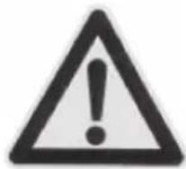 Warning symbol image with exclamation mark inside a triangle