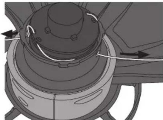 Cotech GT 18 - Changing the trimmer line - 5