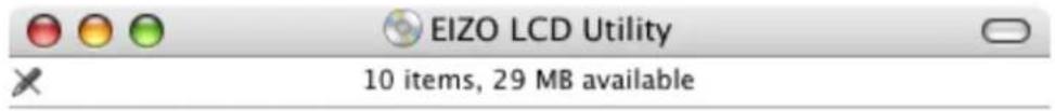 EIZO LCD Utility 10 items, 29 MB available
