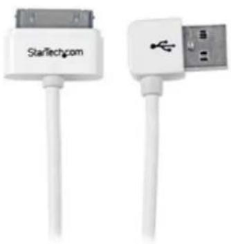 StarTech.com USB2ADC1MUL - USB 2.0 linksgewinkelt auf iPhone® / iPad® und iPod® Ladekabel 1m - 1