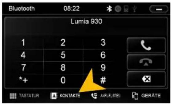 ESX VN630W - KONTAKTE UND ANRUFLISTEN - 1