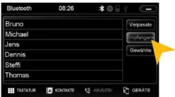 ESX VN630W - KONTAKTE UND ANRUFLISTEN - 6