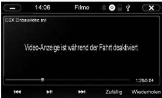 ESX VN630W - EINGESCHRÄNKTE MEDIENWIEDERGABE - 1