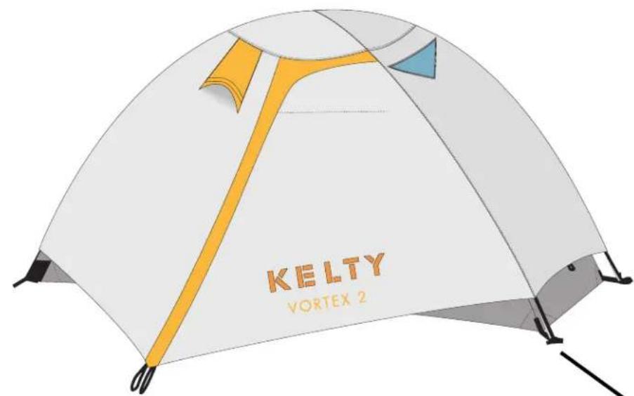 Kelty Vortex 2 - Pitching the Rainfly - 1