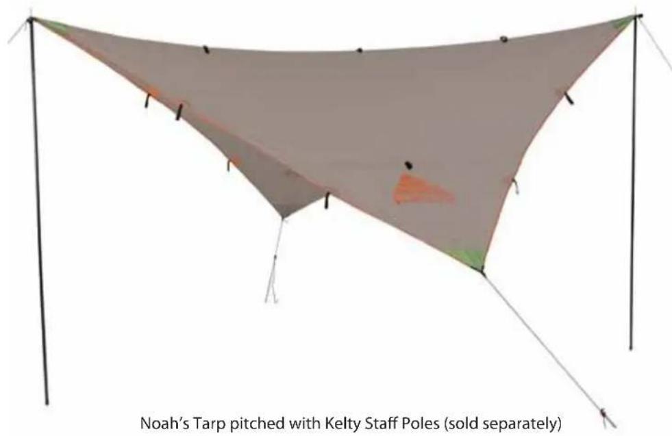 Kelty Noahs Tarp 16 - Noah's Tarp 9, 12, 16-Pitching Instructions - 2