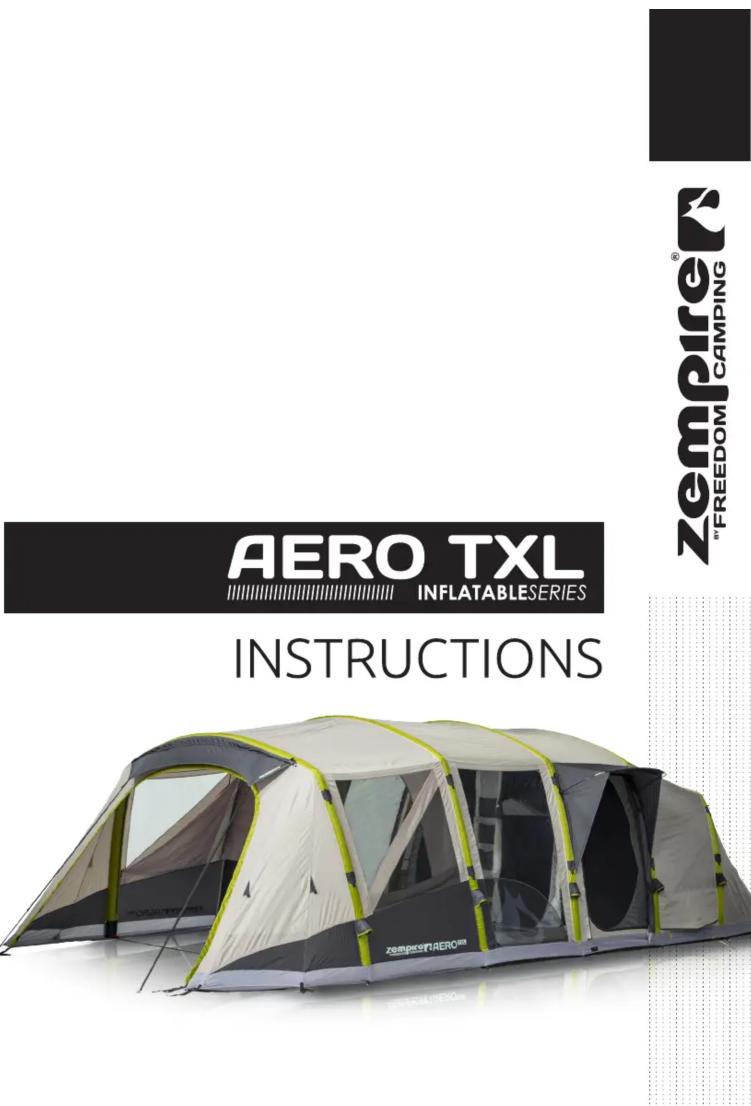 AERO TXL INFLATABLESERIES INSTRUCTIONS ZEMPER AERO "FREEDOM CAMPING"