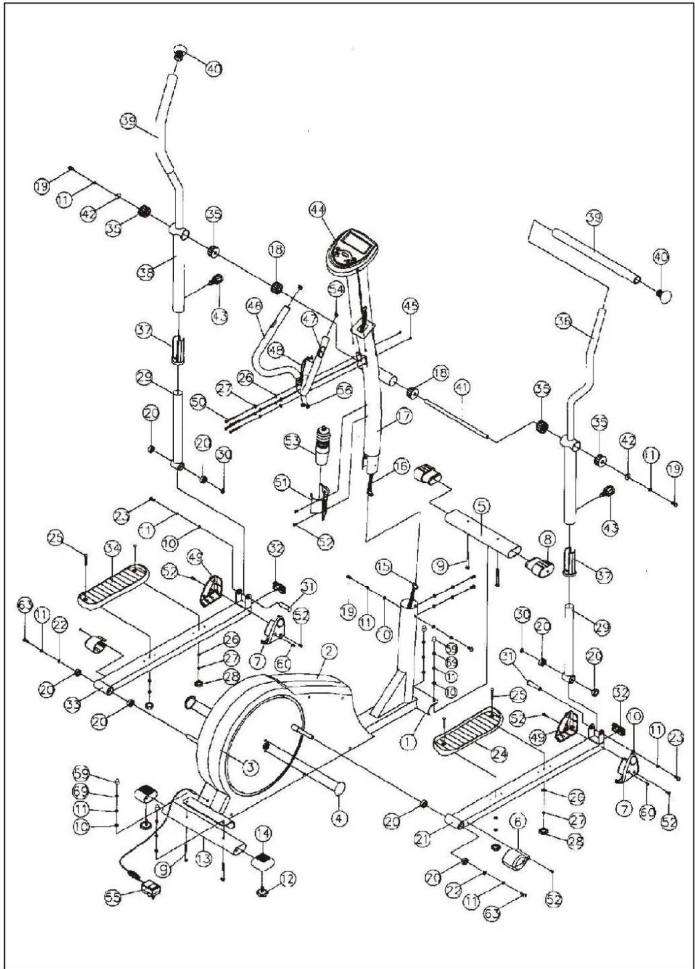 York Fitness X720 - RECHECK THAT ALL THE BOLTS AND NUTS ARE TIGHTENED SECURELY FOR YOUR SAFETY & COMFORT. - 1