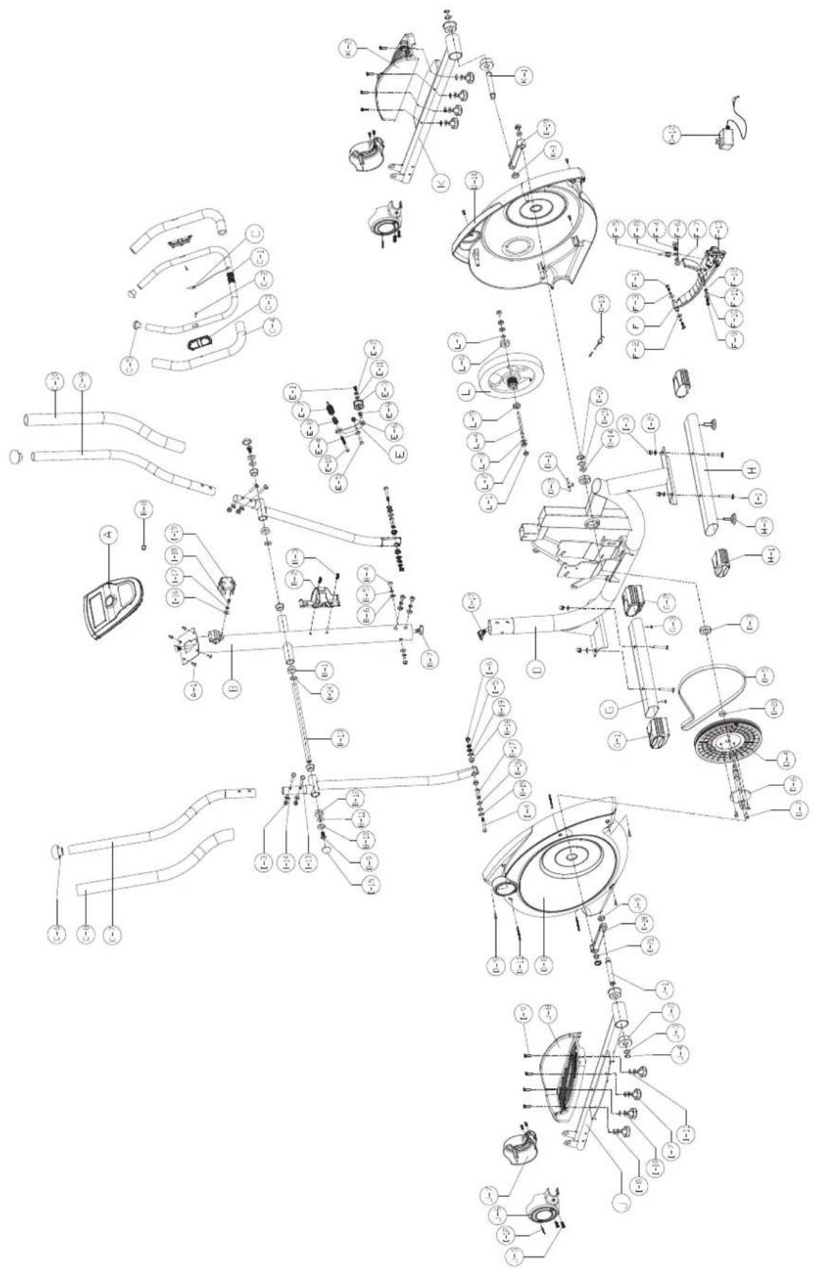 York Fitness Perform 210 - Exploded drawing - 1