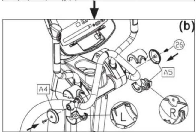 SportsArt E872 - STEP 4 Install the Stationary Handlebar - 2
