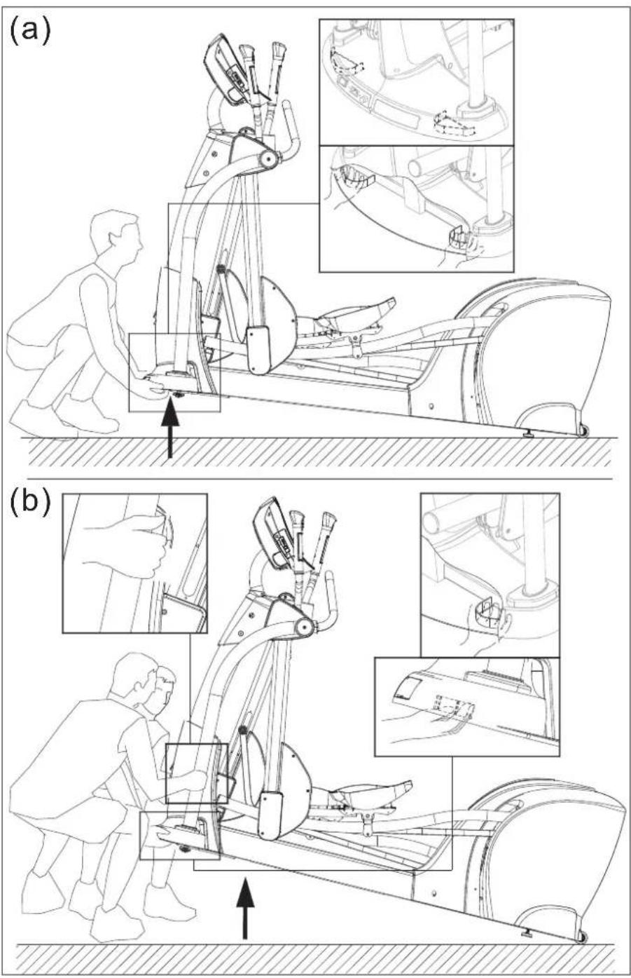 SportsArt E872 - STEP 7 Move the Product into Place - 1