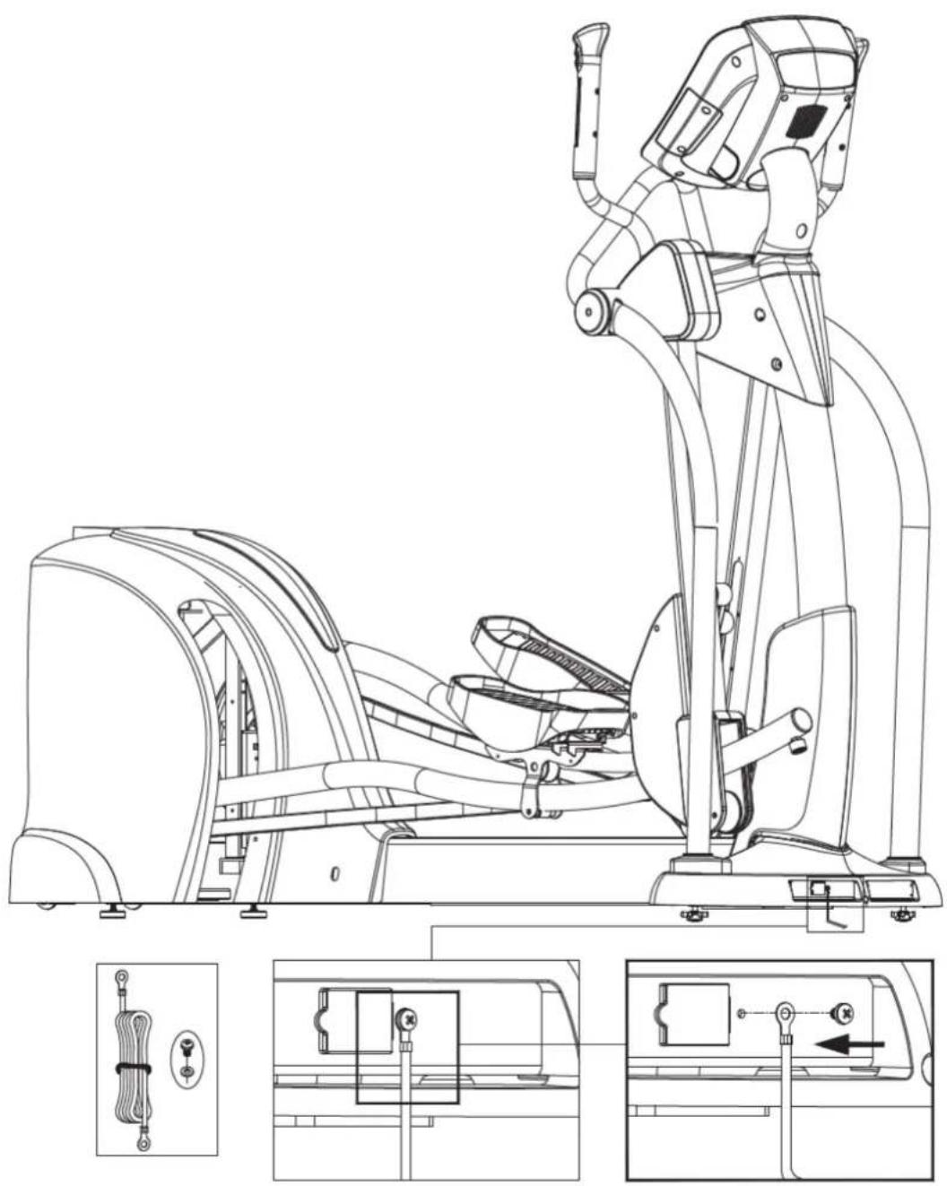 SportsArt E872 - STEP 9 Ground Wire Installation - 1