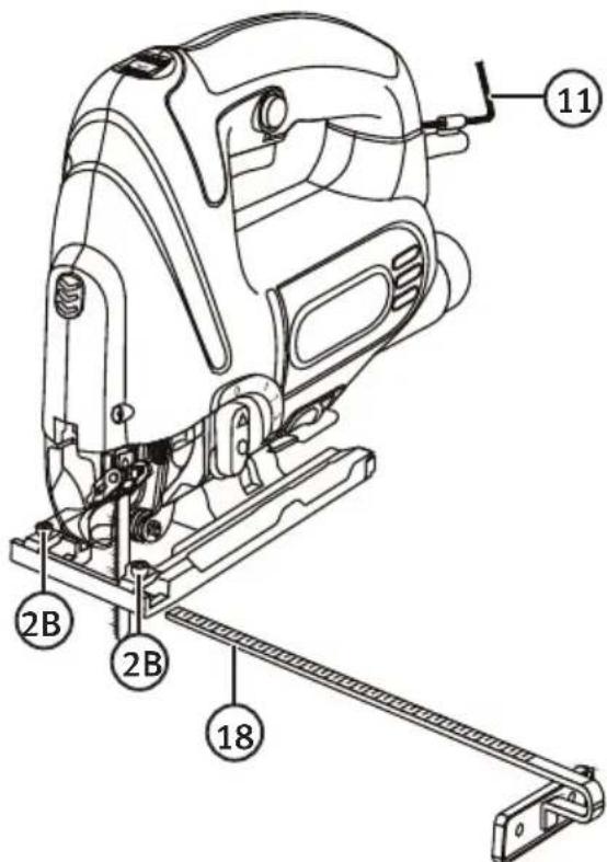 Cotech JD2902LK - Montage des Seitenanschlags - 1