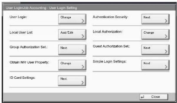 Utax 3555i - Configure the settings. - 1
