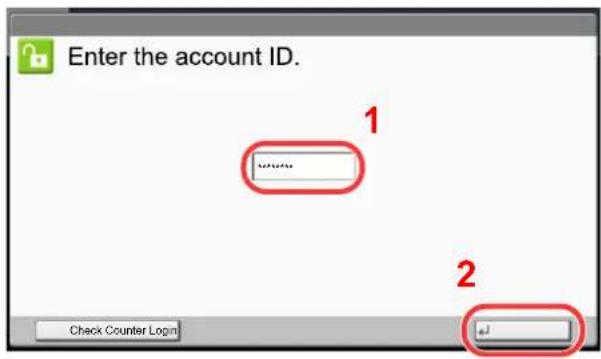 Utax 3555i - Login - 1