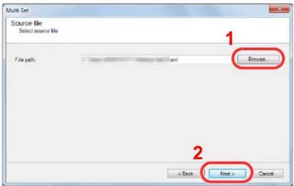 Utax 3555i - Load the Address Book data. - 4