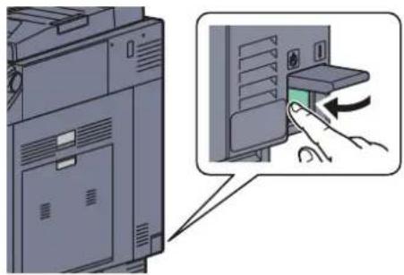 Utax 3555i - Turn the main power switch off. - 1