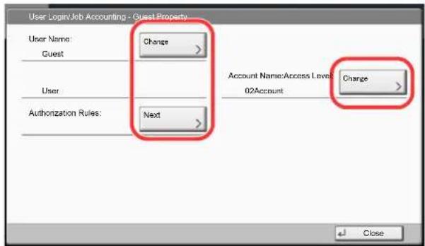 Utax 3555i - Configure the settings. - 1